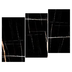 پرسلان دیوار طرح لند مشکی نانوپولیش 59*119 - شهر کاشی کریمی