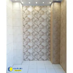 سرامیک دیوار سرویس مانلی کرم - شهر کاشی کریمی