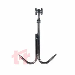 قرقره آویز کشتارگاهی کشویی 2 چرخ سری 4*4