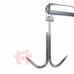 قرقره آویز کشتارگاهی کشویی 2 چرخ سری 4*4