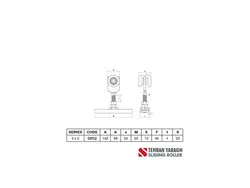 قرقره نیمه سنگین درب کشویی سری 5*5