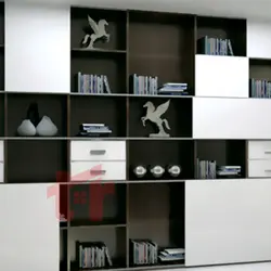 مکانیزم درب ریلی کمد این لاین خطی روکار دکور TV، کتابخانه تک درب فانتونی k081