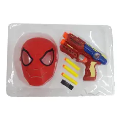 تفنگ و ماسک مدل مرد عنکبوتی