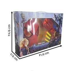 تفنگ و ماسک مدل مرد عنکبوتی