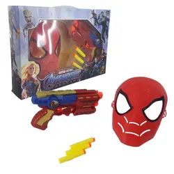 تفنگ و ماسک مدل مرد عنکبوتی