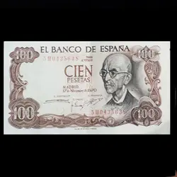 اسکناس 100 پزو اسپانیا 1970 تک - گالری چاو