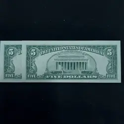 اسکناس 5 دلاری جفت بانکی - گالری چاو