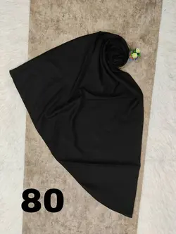 مقنعه نخی  بروجرد تک مشکی ‌(20925)