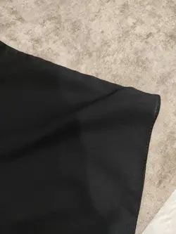 مقنعه نخی  بروجرد تک مشکی ‌(20925)