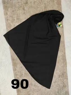 مقنعه نخی  بروجرد تک مشکی ‌(20925)