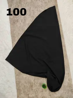 مقنعه نخی  بروجرد تک مشکی ‌(10960)