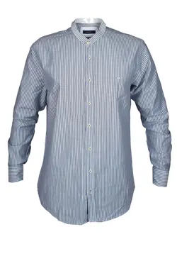 پیراهن اسلیم راه راه آستین بلند 024