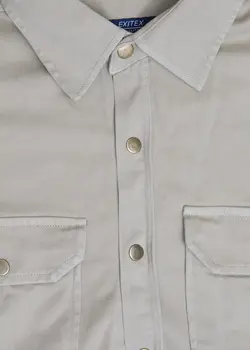 پیراهن کتان دو جیب 007