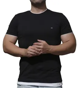 تیشرت یقه گرد دو یقه 002