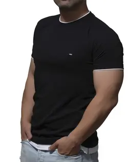 تیشرت یقه گرد دو یقه 002