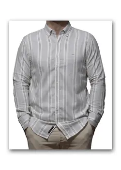 پیراهن آستین بلند راه راه 1126