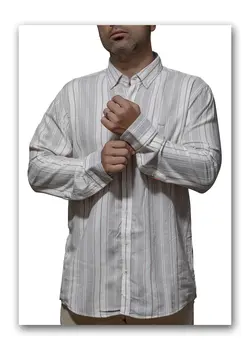 پیراهن آستین بلند راه راه 1125