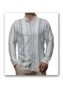 پیراهن آستین بلند راه راه 1124