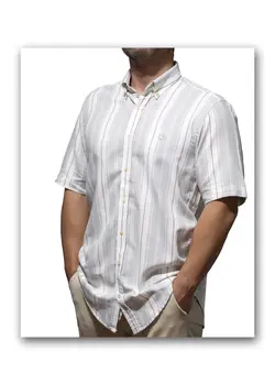 پیراهن آستین کوتاه راه راه 1128