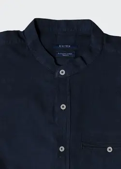 پیراهن آستین کوتاه ساده یقه دیپلمات 021