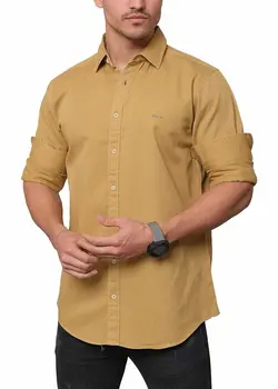 پیراهن آستین بلند کتان 052