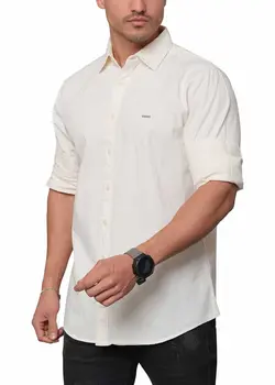 پیراهن آستین بلند کتان 001