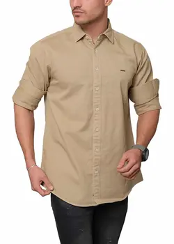 پیراهن آستین بلند کتان 027