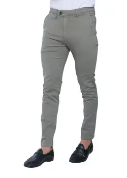 شلوار کتان اسلیم ساده 018