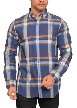 پیراهن چهارخانه آستین بلند 3153