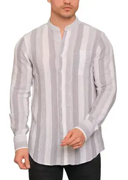 پیراهن راه راه آستین بلند 3141