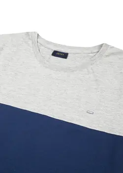 تیشرت یقه گرد مارتین دو رنگ 033