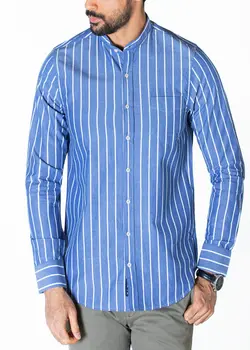 پیراهن رگولار راه راه آستین بلند 005