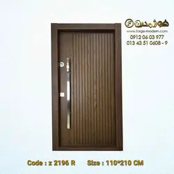 درب ضد سرقت طرح عمودی مدرن کد Z2196R