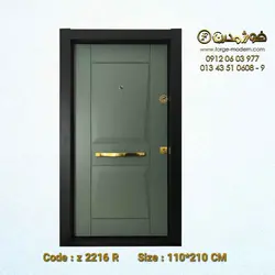 درب ضد سرقت طرح عمودی مدرن کد Z2216R