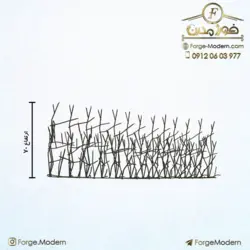 حفاظ بوته ای تراکم 76 ردیف 70 سانت کوره ای