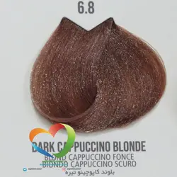 رنگ موی بدون آمونیاک ماکادمیا شماره 6.8 بلوند کاپوچینو تیره Hair Color MACADAMIA Dark Cappuccino Blonde