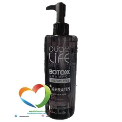 شامپو بوتاکس بدون سولفات اولیا لایف حاوی کراتین OliaLife Shampoo Botox Keratin حجم 500 میل