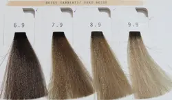 رنگ موی بدون آمونیاک ان وای سی کد 7.9 سری ماسه ای بژ NYCE COLOR HD Sand Beige