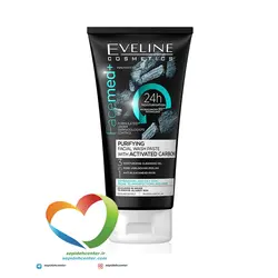 خمیر شوینده زغال اولاین Eveline Paste Activated Carbon حجم 150 میلی لیتر