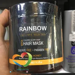 ماسک مو بوتاکس شیر و عسل رینبوRAINBOW حجم 500 میلی لیتر