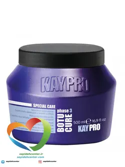 ماسک مو بوتاکس کیپرو Kaypro Botu-Cure مخصوص موهای صدمه دیده حجم 500 میلی لیتر