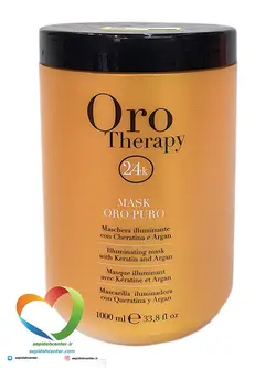 ماسک مو اورو تراپی Oro Therapy مدل طلای خالص حجم ۱۰۰۰ میلی‌لیتر