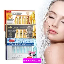 پک ۷ عددی ویال آمپولی طلا ۲۴ عیار سادور SADOER
