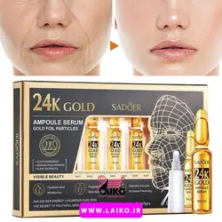 پک ۷ عددی ویال آمپولی طلا ۲۴ عیار سادور SADOER