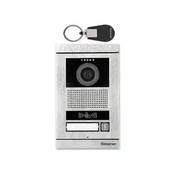 آیفون تصویری سیماران تک واحدی با پنل کارتی مدل HS43M100CARD