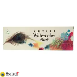 آبرنگ 12 رنگ آقامیری