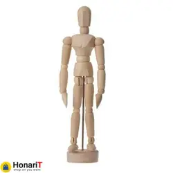 آدمک چوبی طراحی سایز 30 سانتیمتر  (manikin male)