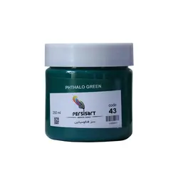 اکریلیک پرسیس آرت حجم 250 میلی لیتر رنگ سبز فتالوسیانین شماره ی 43