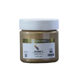 اکریلیک پرسیس آرت حجم 250 میلی لیتر رنگ طلایی آنتیک شماره ی 90
