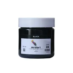 اکریلیک پرسیس آرت حجم 250 میلی لیتر رنگ مشکی شماره ی 24
